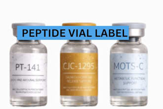 create compliant peptide product labels for medical and drug packaging
