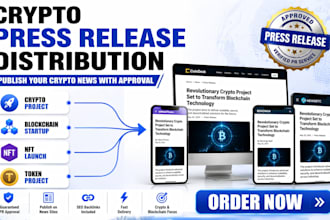 distribute crypto article press release publish to news sites with approval