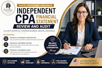 provide independent review or audit under US gaas gaap sign CPA mortgage letters