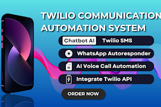 integrate twilio API bulk SMS IVR ai voice call chatbot autoresponder