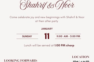 design a beautiful wedding invitation card in canva