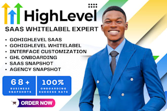 become gohighlevel onboarding expert, gohighlevel saas and whitelabel snapshot