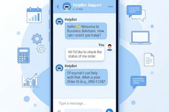 write a chatbot script for your business