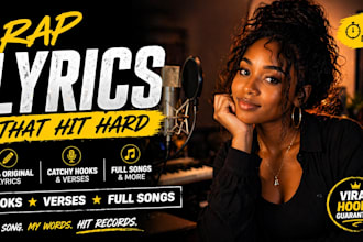 write viral rap lyrics and catchy hooks for your next hit song