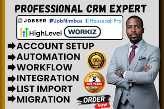 setup jobber jobnimbus housecall pro gohighlevel automation workiz servicetitan