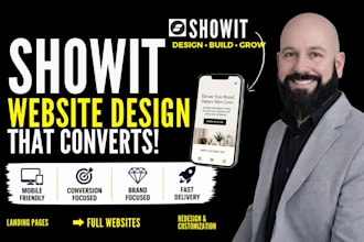 design showit website, showit design, showit template customization landing page