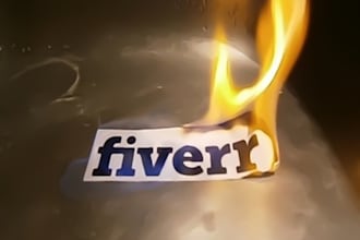 make your logo,message or photo magically reveal through fire in a HD video