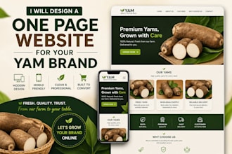 do yam one page website