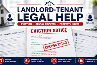 draft and review for landlord tenant disputes eviction notices and property