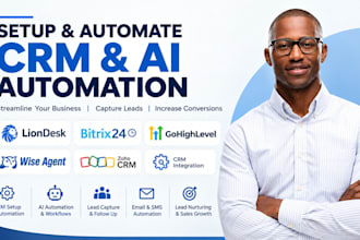 setup liondesk bitrix24 gohighlevel wise agent automation zoho crm integration