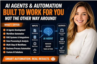 develop ai agents automation systems rag chatbots  custom ai tools for business