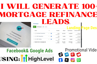 mortgage refinance google ads leads mortgage loan leads refinance facebook ads