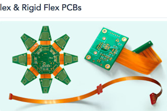 design rigid flex pcb, flexible rigid pcb, multilayer, cad and gerber ready