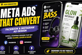 design high converting meta ads, facebook ads design