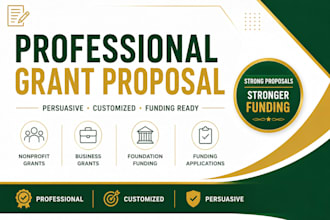 write a professional grant proposal