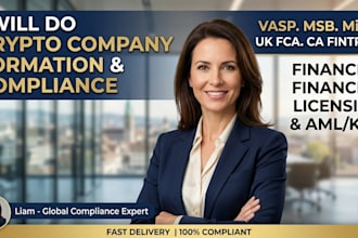 handle crypto company formation vasp msb mica compliance and financial licensing