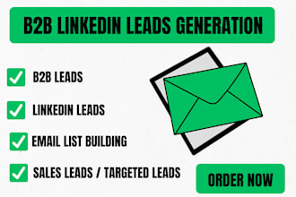 b2b linkedin leads generation, targeted leads, sales leads email list building