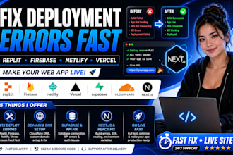 fix deploy replit web app firebase hosting netlify domain and dns setup supabase