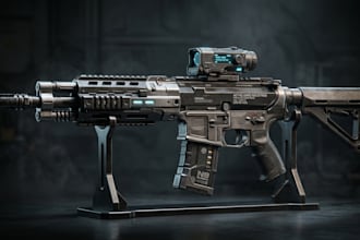 create high quality 3d gun model, weapon design, game ready assets