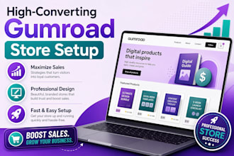 gumroad store setup and digital product expert