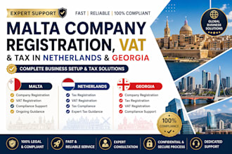 malta company registration, vat and netherlands georgia tax expert