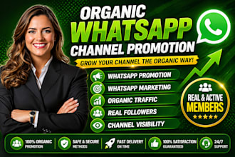 promote your whatsapp channel and grow real active members fast