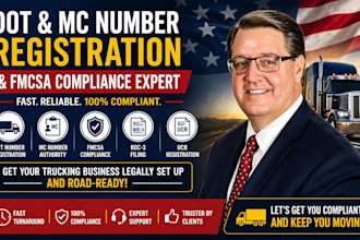 register your dot and mc number and handle fmcsa compliance