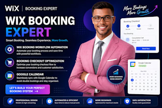 do wix booking workflow automation,booking checkout optimization,google calendar