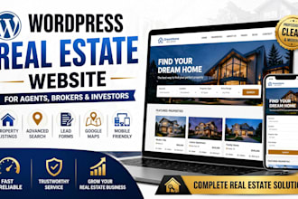 build wordpress real estate website for agents and investors