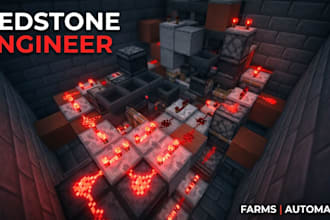 be your expert minecraft redstone engineer for farms and automation
