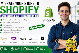 migrate big cartel loveable ai woocommerce wix bigcommerce to shopify store