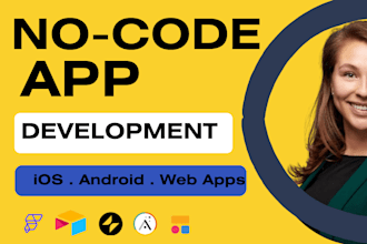 build no code app, mobile apps with flutterflow, adalo, glide, bubble io, softr