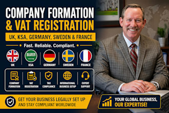 register your company and vat in UK, eu and saudi arabia