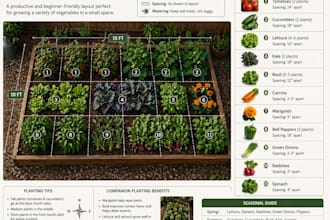 design a simple vegetable garden layout for your backyard