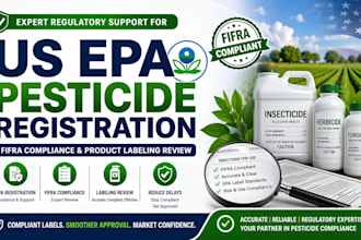 handle US epa pesticide registration, fifra compliance product labeling review
