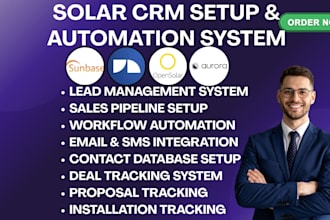 build and automate CRM for solar installation companies