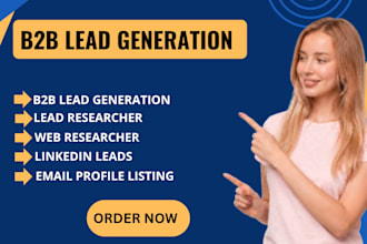 do linkedin b2b lead generation and build prospect email list