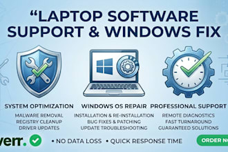 solve windows laptop problems and repair software issues