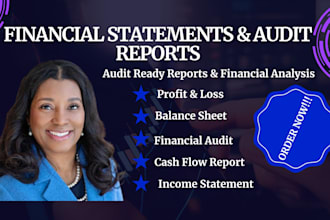 prepare CPA certified financial, audit financial statement