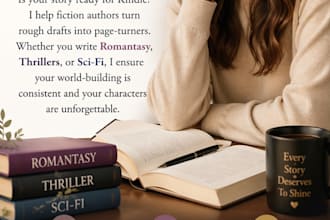 , professionally line edit and copy edit your fiction ebook for a polish