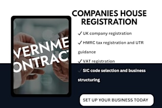 uk company registration hmrc vat business setup company formation