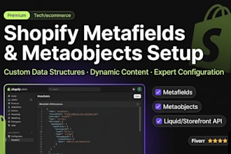 setup shopify metafields and metaobjects for dynamic stores