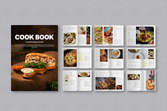 do canva ebook design, product booklet, sell sheet, recipe ebook design, freebie