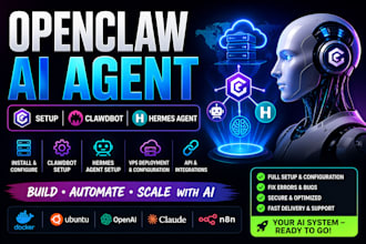 setup open claw ai agent install openclaw clawdbot configure hermes ai agent vps