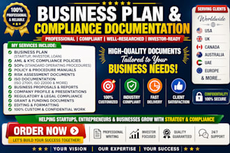 crite business plan, aml kyc compliance, sops