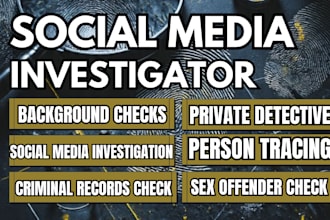 do social media investigation online harassment trace as private investigator