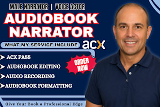 be your audiobook narrator, deep male voice over, erotica novel voiceover