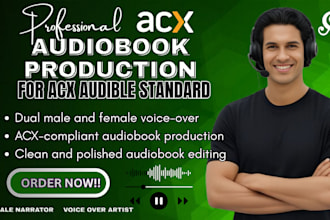 narrate your audiobook, duet character voice over female voice acx audiobook