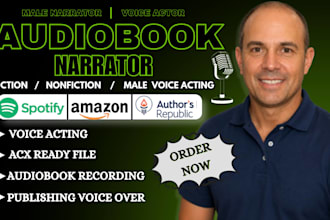 be your audiobook narrator, deep male voice over, erotica novel voiceover