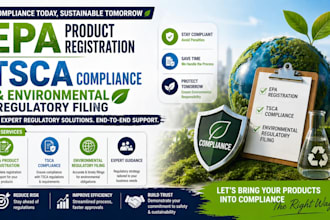 handle epa product registration tsca compliance, environmental regulatory filing